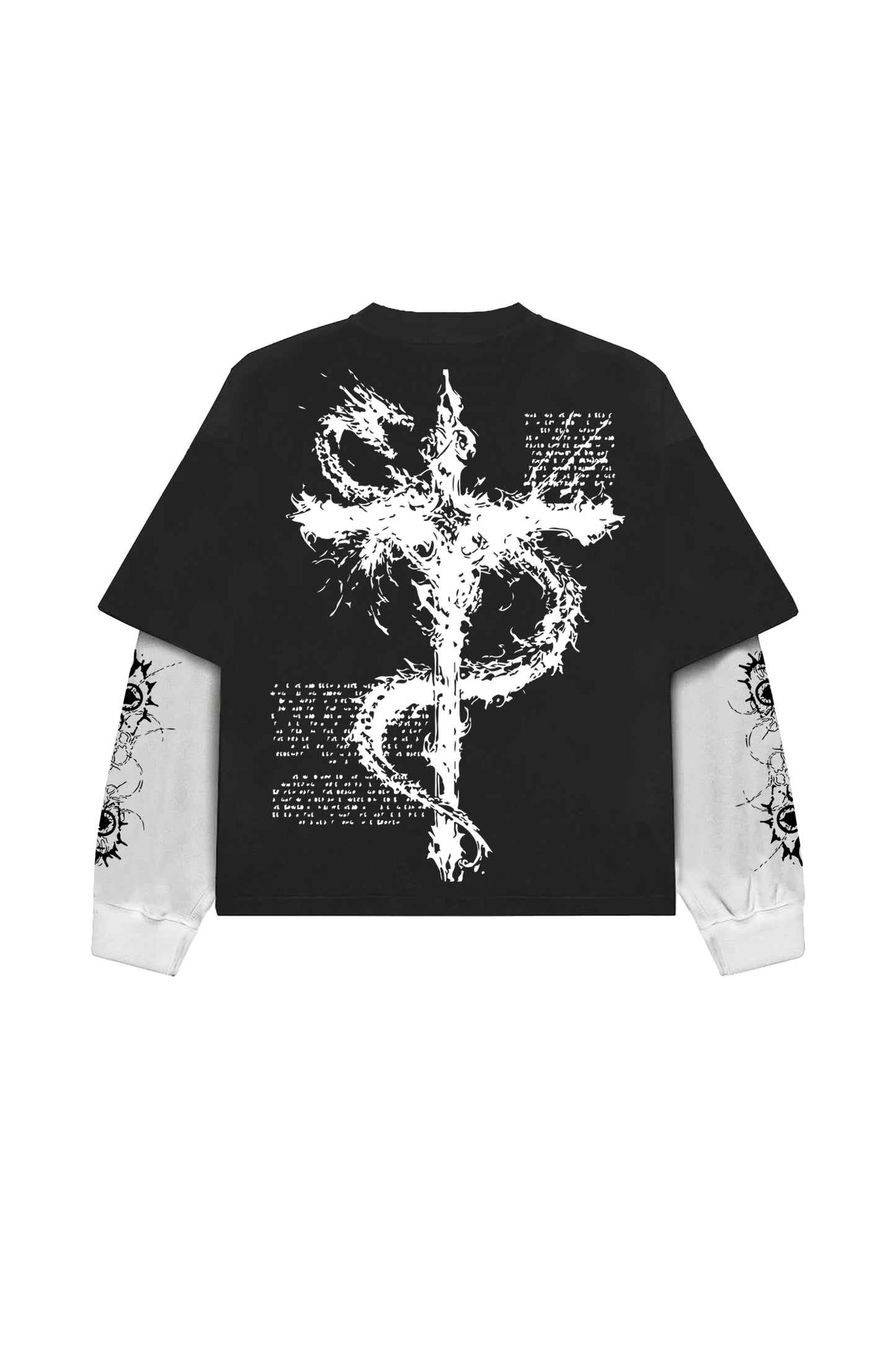 Consumed by Death B&W LS Oversized Tee