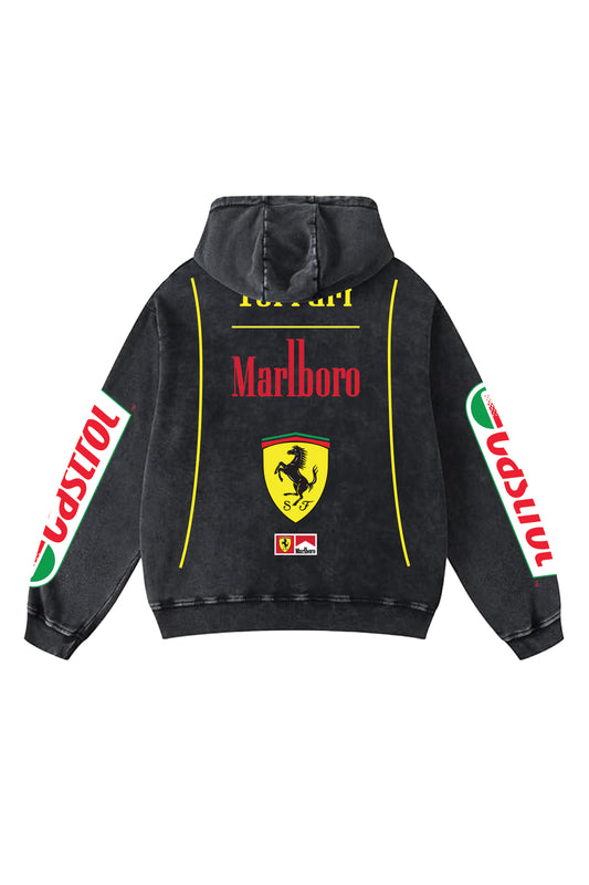 Marlboro x Ferrari Designed Oversized Hoodie