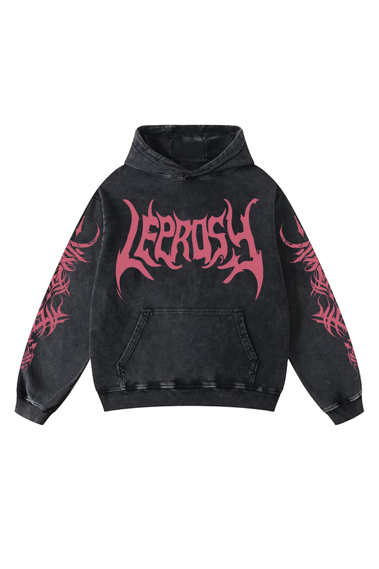 Leprosy Designed Oversized Hoodie
