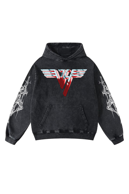 Van Halen Designed Oversized Hoodie