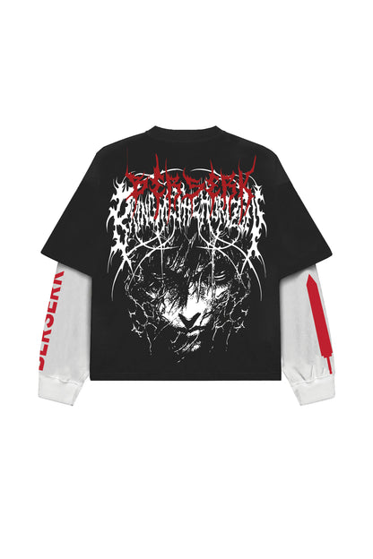 Berserk B&W LS Oversized Tee