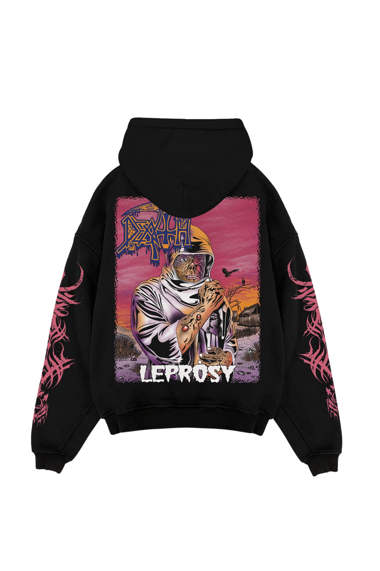 Leprosy Designed Oversized Hoodie