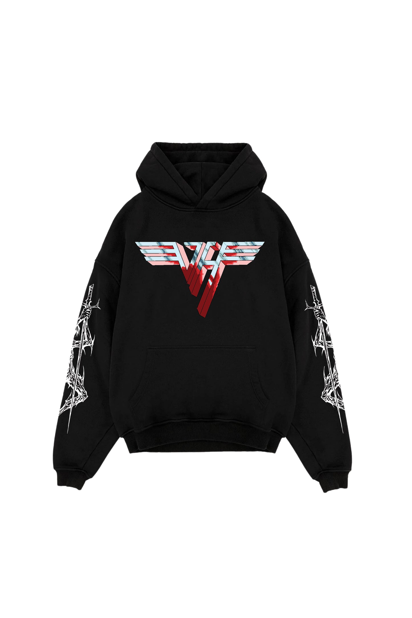 Van Halen Designed Oversized Hoodie