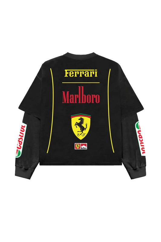 Marlboro x Ferrari Designed B&G LS Oversized Tee